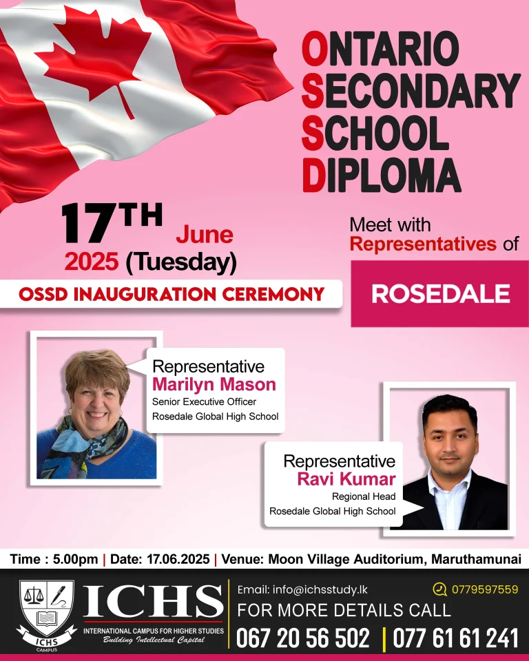 Inauguration ceremony of Ontario Secondary School Diploma – OSSD